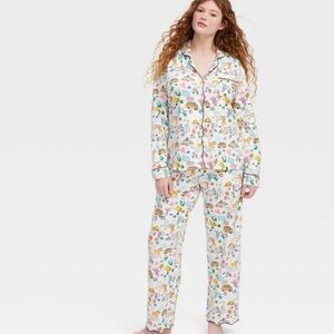 Roller Rabbit Target Road Trip XXL Pajama Pants & Button Down 2 Pc Set NWT